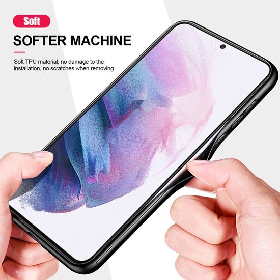 DrPhone SC5 - Siliconen Soft Gel Case – Geschikt voor Galaxy S22 Plus – Zwart
