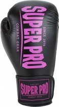 Combat Gear Champ bokshandschoenen zwart/roze mt 8oz