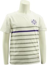 RSC Anderlecht gestreept t-shirt logo x kids maat 134/140 (9 a 10 jaar)