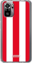 6F hoesje - geschikt voor Xiaomi Redmi Note 10S -  Transparant TPU Case - Sparta Rotterdam #ffffff