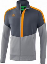 trainingsjack Squad heren polyester grijs/oranje maat XXL
