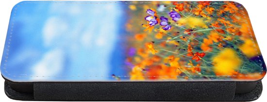 Bookcase Convient pour étui de téléphone iPhone 11 Pro - Cosmos - Couleurs - Printemps - Avec compartiments - Étui portefeuille avec fermeture magnétique