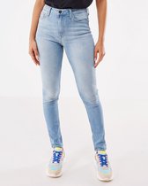 ANDREA High Waist/ Skinny Leg Jeans Dames - Light Vintag - Maat 32