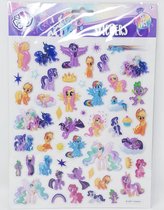 MY LITTLE PONY STICKERS - BUBBLE STICKERS 50 STUKS