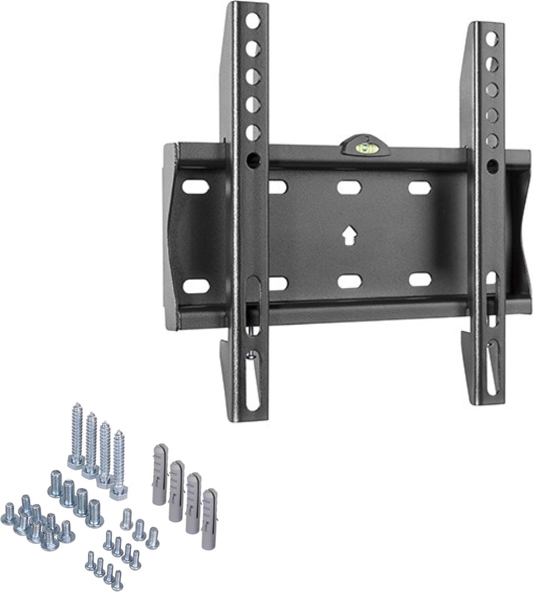 Platte TV beugel - Vast - 23 t/m 42 inch - Zwart - Allteq