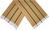 sjaal Gestreept dames 180 x 65 cm polyester/viscose geel