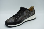 Finn comfort- 2377 Pordenone zwart bark veterschoen- maat 6
