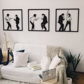 Lifestaal - metalen wanddecoratie - Pulp Fiction XL - 210x70cm | incl. ophangsysteem | industrieel