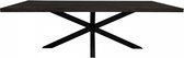 Eettafel Milan - Houten tafel - Zwarte eettafel 240 cm