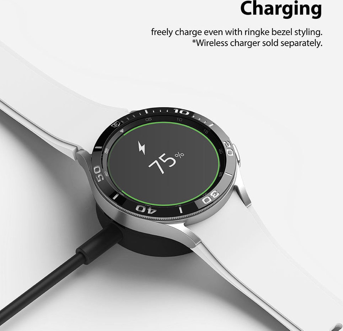 Ringke Inner Bezel Galaxy Watch 4 Classic 42mm Beschermrand Zilver bol