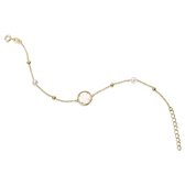 Gisser Jewels - Armband VGB016 - 14k geelgoud - met parelmoer - 17 + 3 cm