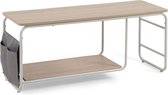 Kave Home - Yamina melamine en metalen tv-meubel met witte afwerking 110 x 46 cm