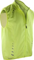 Reflecterend Fietsvest Geel Reflecterend Winddicht Stretch Maat 2XL