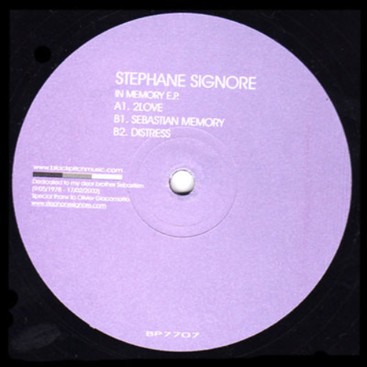 Stephane Signore - In Memory E.p.