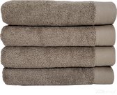 HOOMstyle Handdoeken Set - 60x110cm - 4 stuks - Hotelkwaliteit - 100% Katoen 650gr - Taupe