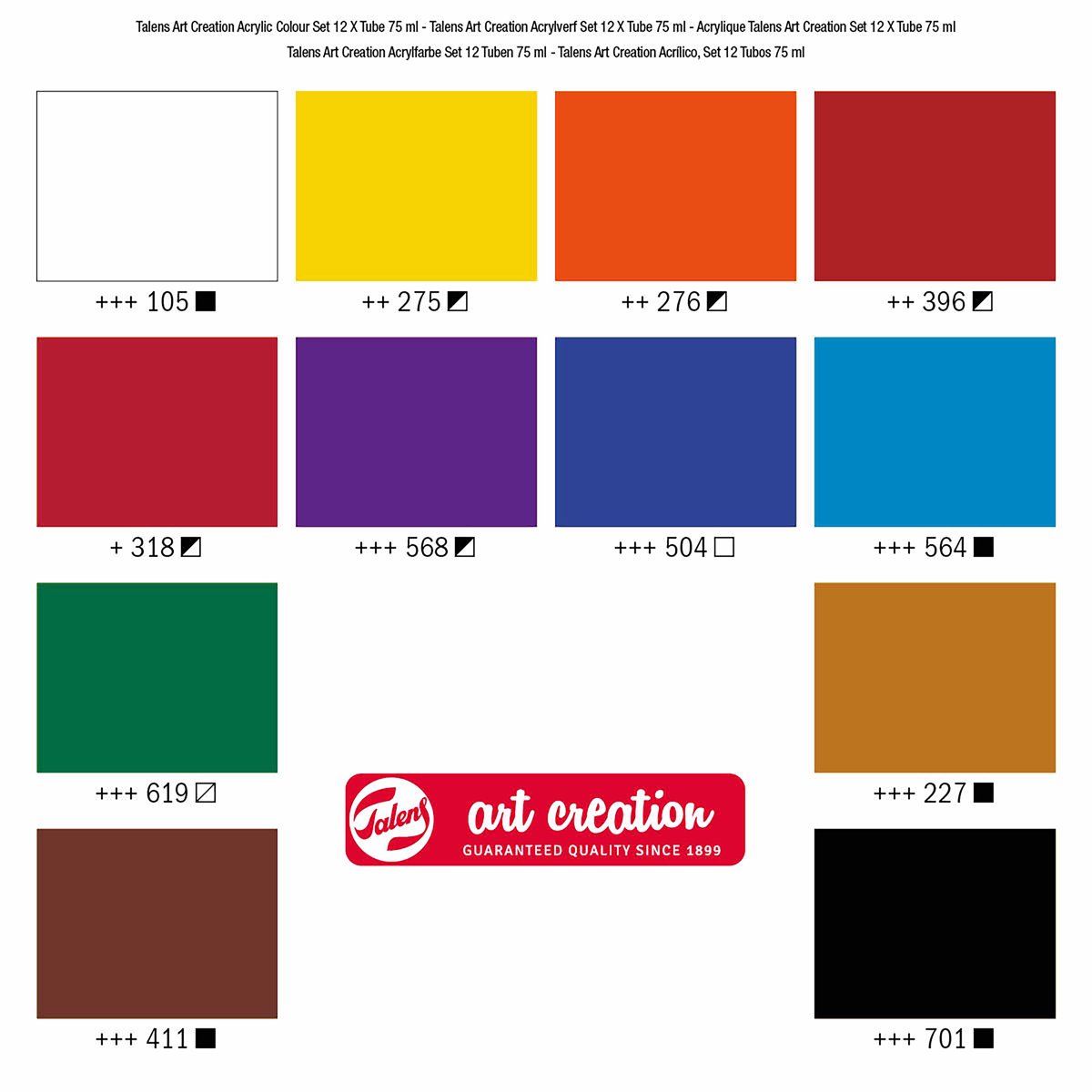 Talens Art Creation Acrylverf Set 12 x 75 ml — afbeelding 3
