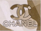 Canvas Schilderij - Chanel Camo -  100 x 75 cm - woonkamer of slaapkamer - PosterGuru