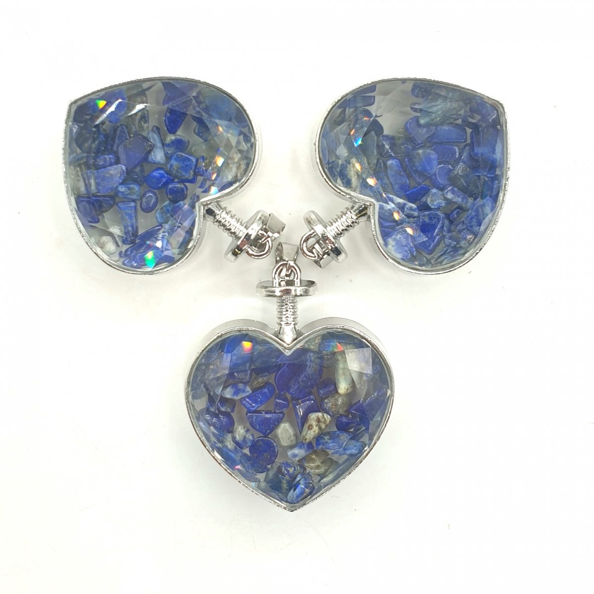 Edelsteen hart hanger Lapiz Lazuli