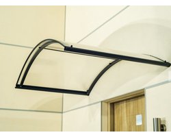 Deurluifel boog 160 x 90 cm antraciet