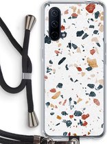 Case Company® - OnePlus Nord CE 5G hoesje met Koord - Terrazzo N°4 - Telefoonhoesje met Zwart Koord - Bescherming aan alle Kanten en Over de Schermrand