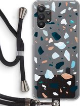 Case Company® - Samsung Galaxy A32 5G hoesje met Koord - Terrazzo N°13 - Telefoonhoesje met Zwart Koord - Bescherming aan alle Kanten en Over de Schermrand