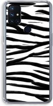 Case Company® - OnePlus Nord N10 5G hoesje - Zebra pattern - Soft Cover Telefoonhoesje - Bescherming aan alle Kanten en Schermrand