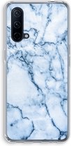 Case Company® - OnePlus Nord CE 5G hoesje - Blauw marmer - Soft Cover Telefoonhoesje - Bescherming aan alle Kanten en Schermrand