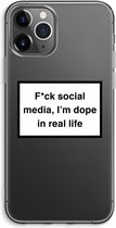 Case Company® - iPhone 11 Pro Max hoesje - I'm dope - Soft Cover Telefoonhoesje - Bescherming aan alle Kanten en Schermrand
