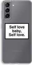 Case Company® - Samsung Galaxy S21 hoesje - Self love - Soft Cover Telefoonhoesje - Bescherming aan alle Kanten en Schermrand
