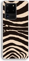 Case Company® - Samsung Galaxy S20 Ultra hoesje - Arizona Zebra - Soft Cover Telefoonhoesje - Bescherming aan alle Kanten en Schermrand