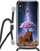 Case Company® - iPhone XS hoesje met Koord - Ambition - Telefoonhoesje met Zwart Koord - Extra Bescherming aan alle Kanten en Over de Schermrand