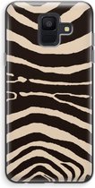 Case Company® - Samsung Galaxy A6 (2018) hoesje - Arizona Zebra - Soft Cover Telefoonhoesje - Bescherming aan alle Kanten en Schermrand