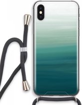 Case Company® - iPhone XS Max hoesje met Koord - Ocean - Telefoonhoesje met Zwart Koord - Extra Bescherming aan alle Kanten en Over de Schermrand