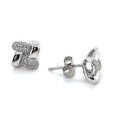 Cataleya Jewels AG925 Knot Zilveren Oorbellen