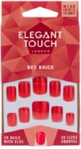 Elegant Touch Red Brick Kunstnagels - pak a 24 stuks