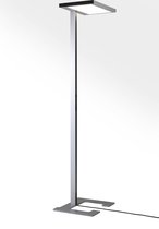 Luctra Vitawork HCL vloerlamp, biologisch effectief licht, 12.000 lumen, dimbaar, enkele/dubbele werkplek, 2.700K tot 6.500K, 9282140, aluminium zwart