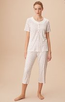Suwen Capri Pyjama Set Roze Print Maat XXL