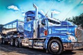 Diamond Painting Pakket - Amerikaanse Truck - 50x40 cm - Complete Set - Volledige Bedekking - Ronde Steentjes