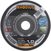 Rhodius XT24 210451 Alu Doorslijpschijf recht - Non Ferro Metalen - 125 mm * 1mm - 1 stuk