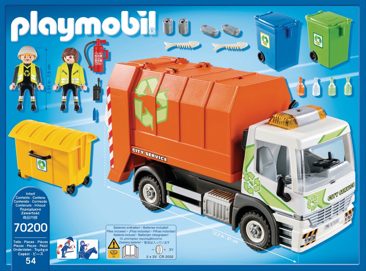 Playmobil camion poubelle