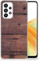 Leuk TPU Back Cover Geschikt voor Samsung Galaxy A33 5G GSM Hoesje Customize Old Wood