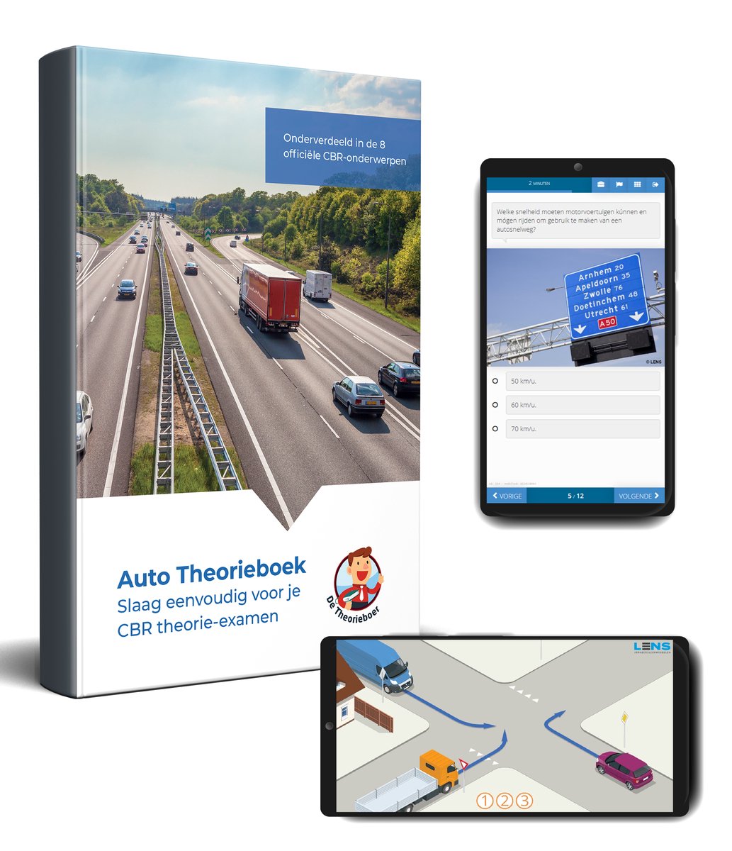 Theorieboek Auto Rijbewijs B 2024 met Samenvatting en (20 uur)