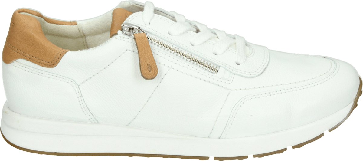 Paul Green - 4085 - Lage sneakersDames sneakers - Kleur: Wit/beige - Maat: 42