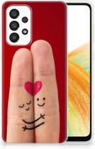 GSM Hoesje Geschikt voor Samsung Galaxy A33 5G TPU Bumper Super als Valentijnscadeau Liefde