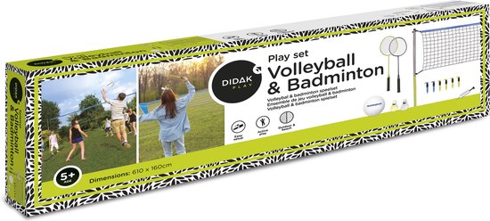 Didak Play Volleybal & Badminton Speelset - 610x160 cm - didak play