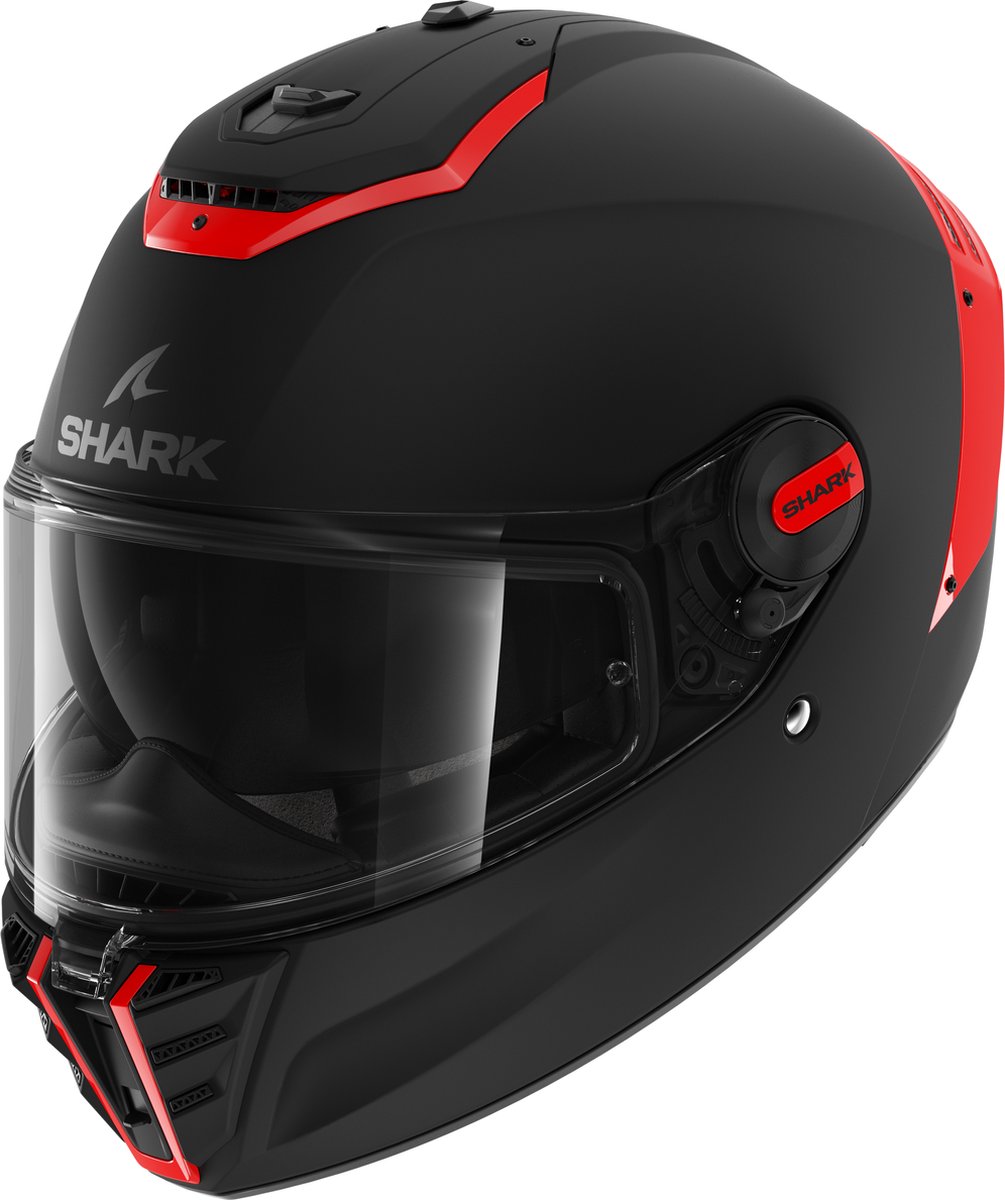 SHARK SPARTAN RS BLANK Mat SP Motorhelm Integraalhelm Zwart Oranje Black - Maat S