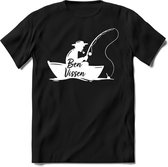 Ben vissen | vissen outdoor T-Shirt Heren / dames | hengelsport cadeau Shirt - grappige Spreuken, Zinnen en Teksten Maat XXL