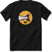 TSK fishtail logo | vissen outdoor T-Shirt Heren / dames | hengelsport cadeau Shirt - grappige Spreuken, Zinnen en Teksten Maat S
