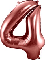 Folieballon 4 jaar brons 86cm