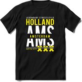 Amsterdam - Holland | TSK Original & vintage | T-Shirt Heren - Dames | Geel | Perfect Cadeau Shirt | Grappige Spreuken - Zinnen - Teksten | Maat XXL